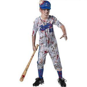 InCharactor Home Run Horror Boys S 6-7 Halloween Costume Zombie Baseball Player